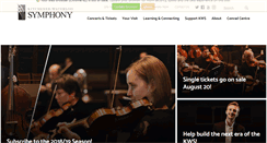 Desktop Screenshot of kwsymphony.ca